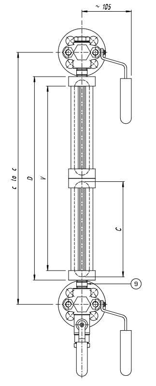 Reflex Level Gauge Dimensions